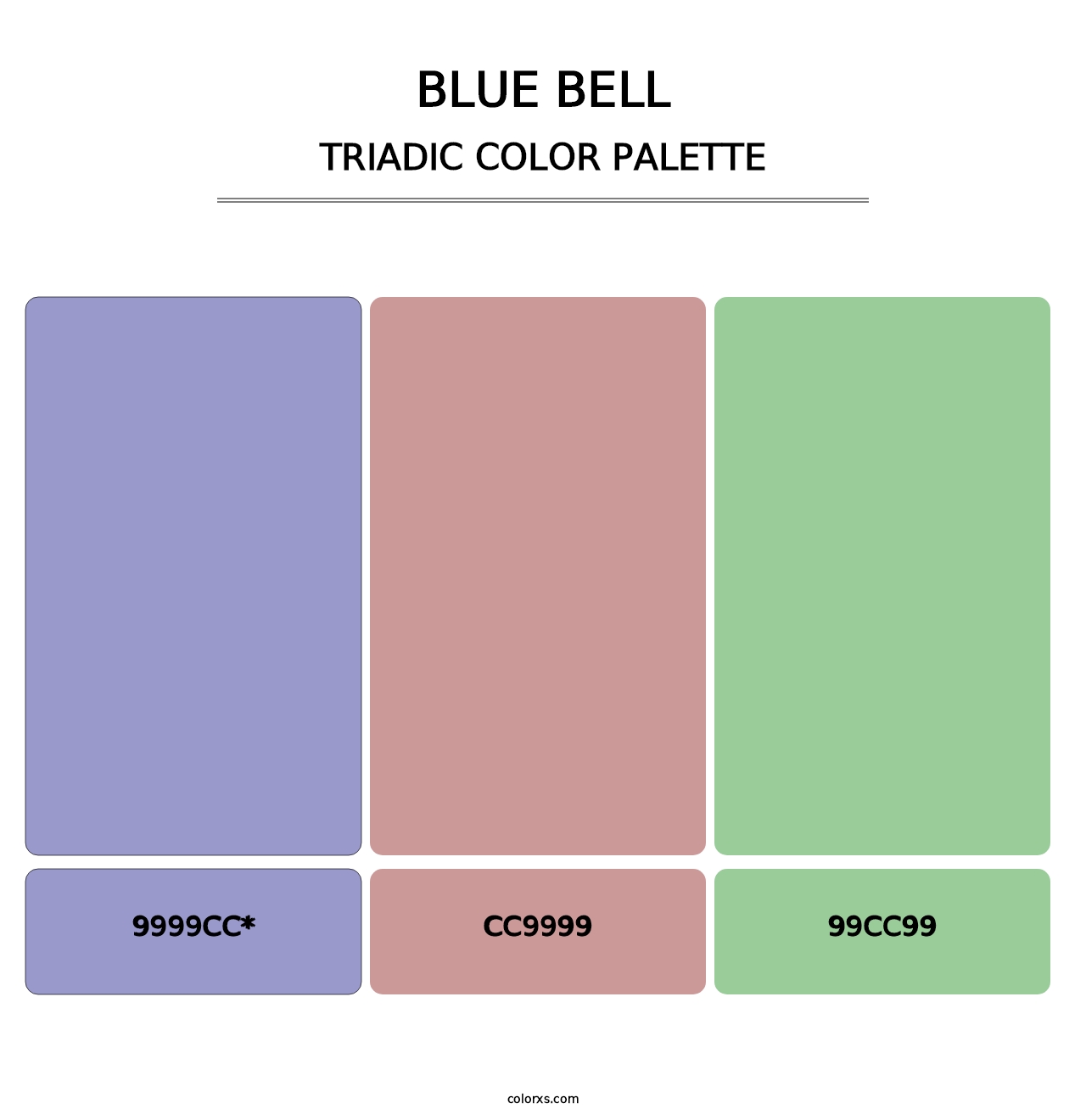 Blue Bell - Triadic Color Palette