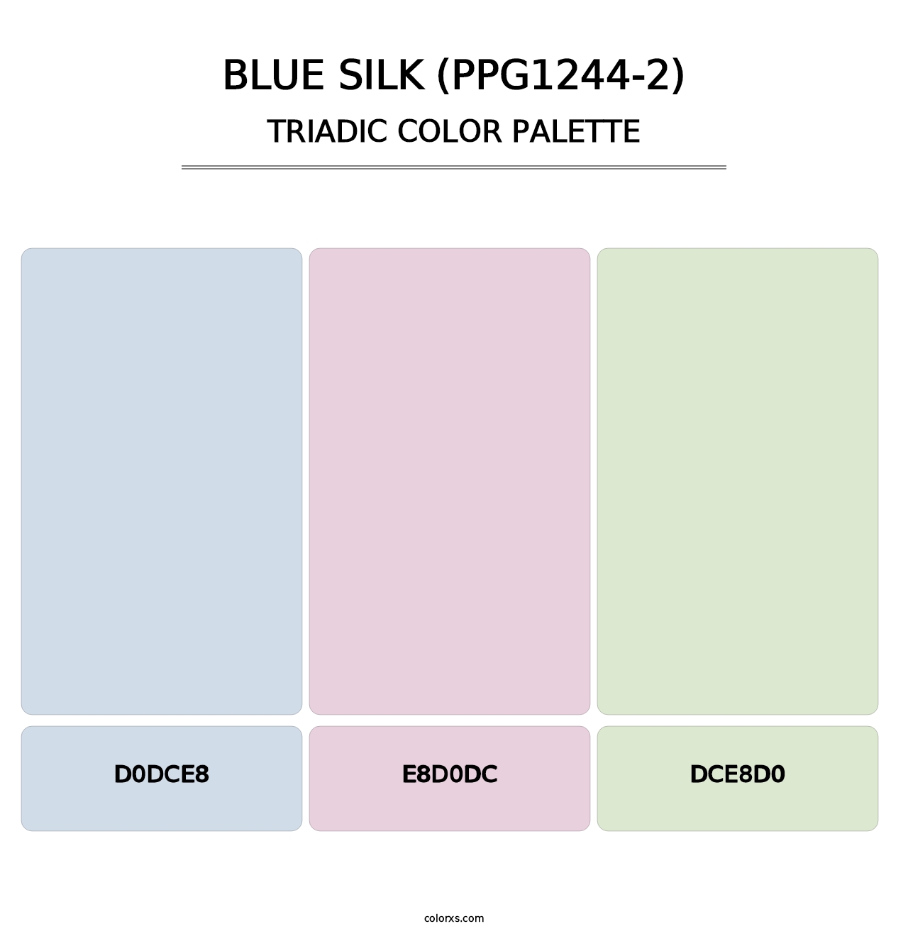 Blue Silk (PPG1244-2) - Triadic Color Palette