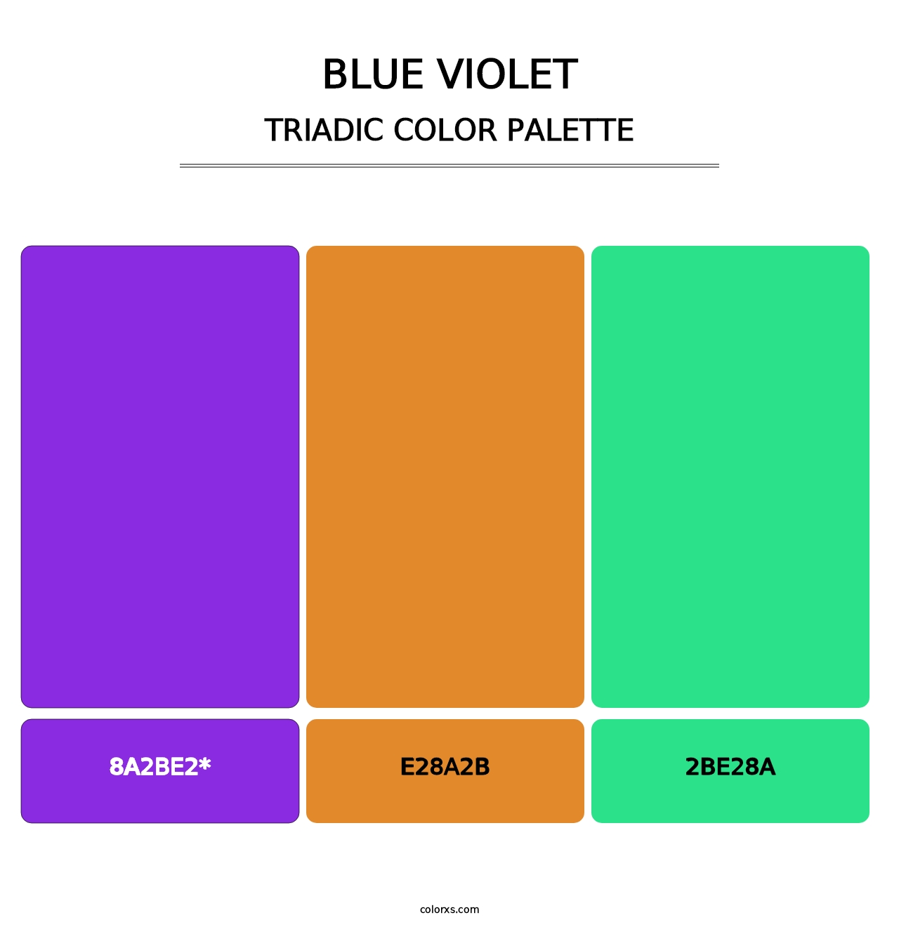 Blue Violet - Triadic Color Palette