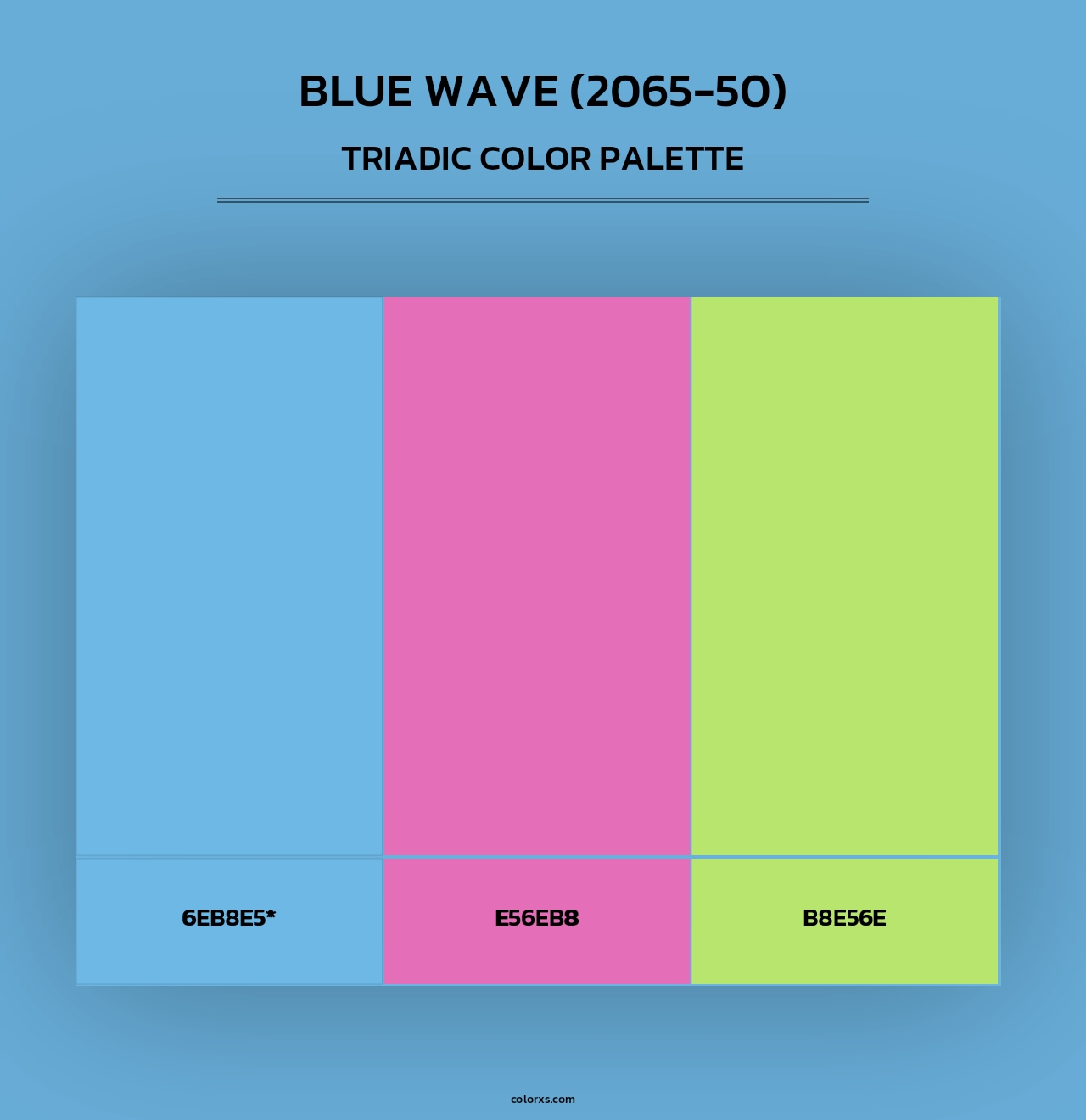 Blue Wave (2065-50) - Triadic Color Palette