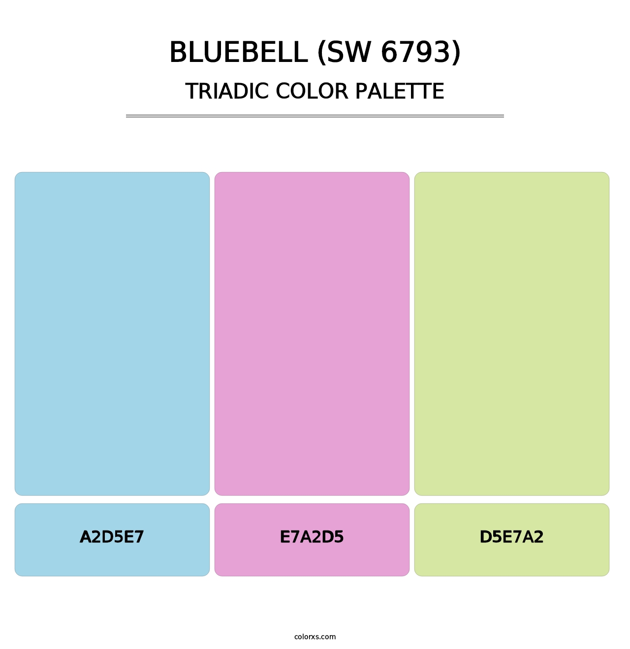 Bluebell (SW 6793) - Triadic Color Palette