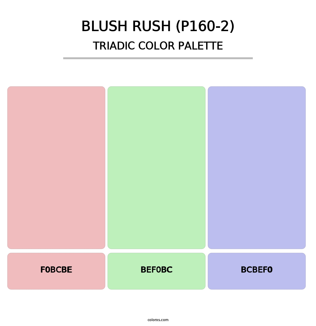 Blush Rush (P160-2) - Triadic Color Palette