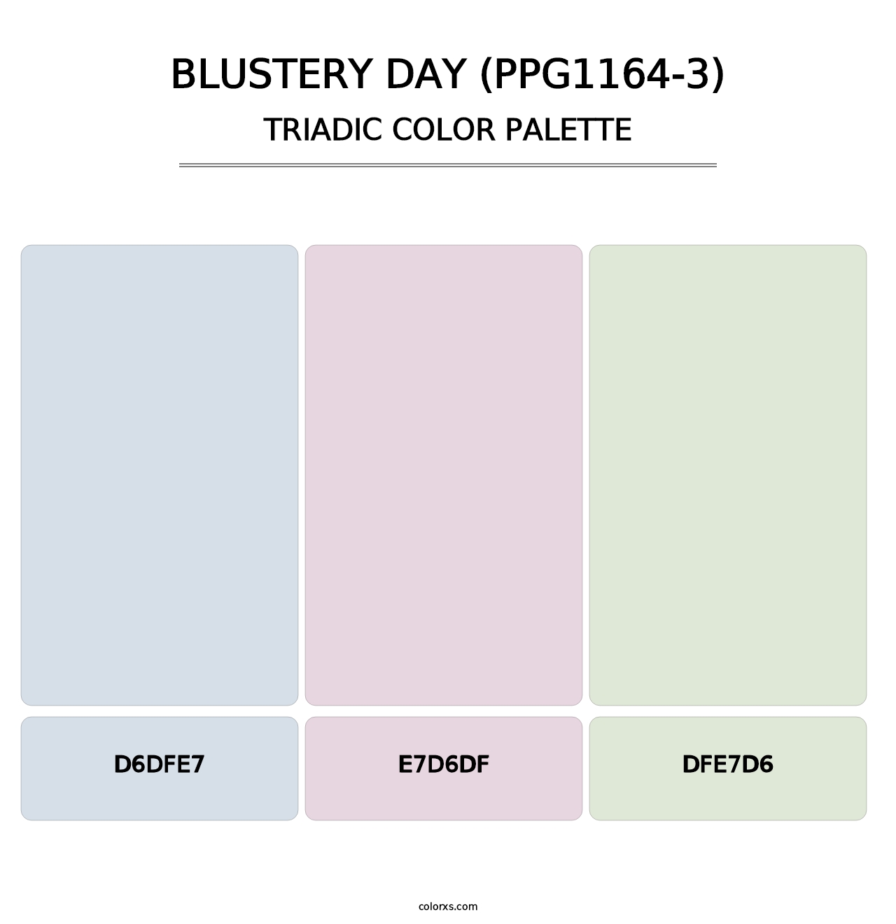Blustery Day (PPG1164-3) - Triadic Color Palette