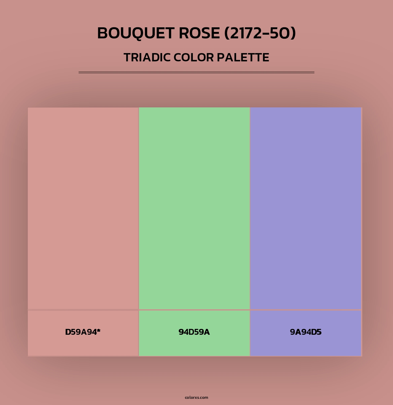 Bouquet Rose (2172-50) - Triadic Color Palette