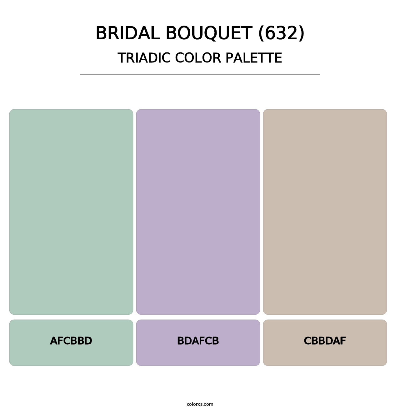 Bridal Bouquet (632) - Triadic Color Palette