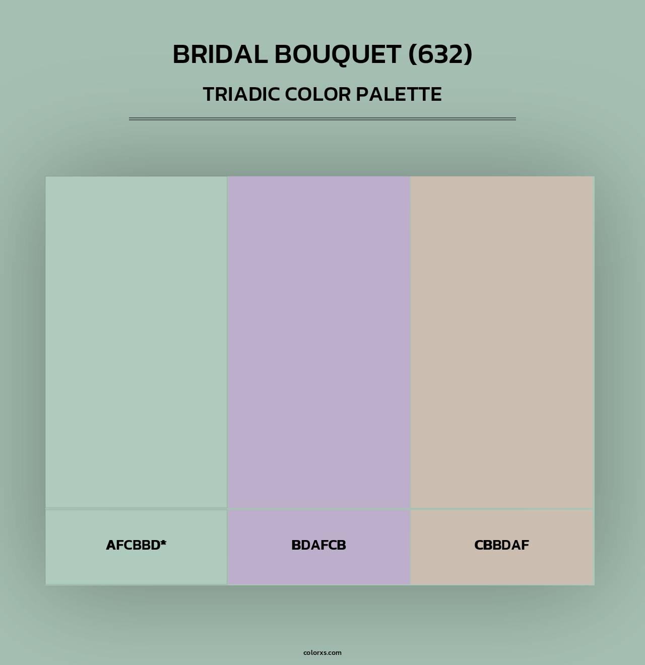 Bridal Bouquet (632) - Triadic Color Palette