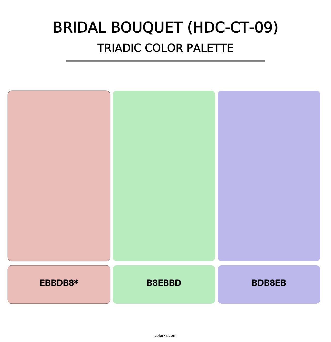 Bridal Bouquet (HDC-CT-09) - Triadic Color Palette