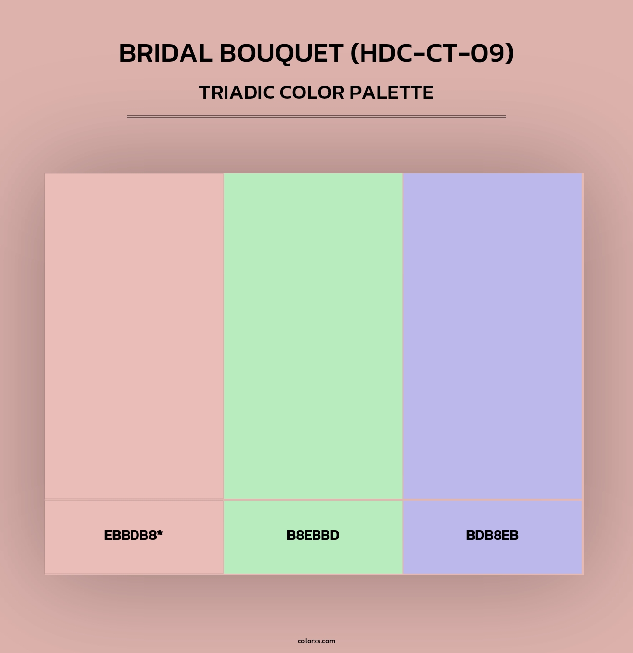 Bridal Bouquet (HDC-CT-09) - Triadic Color Palette
