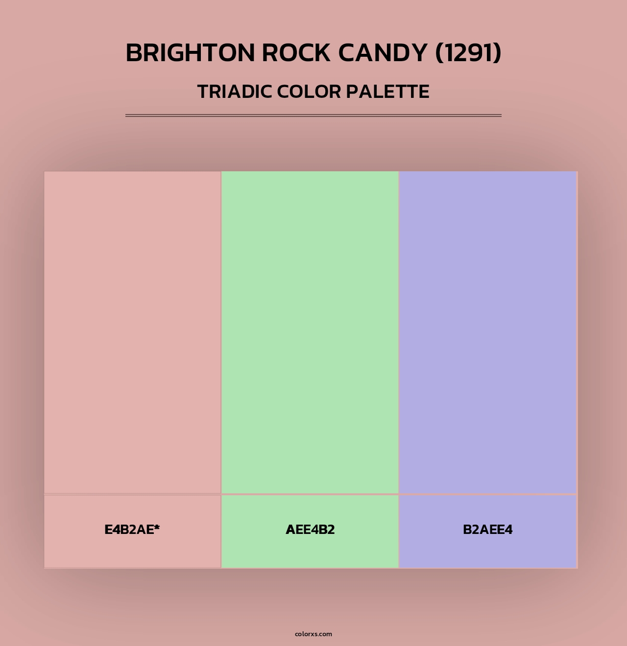 Brighton Rock Candy (1291) - Triadic Color Palette