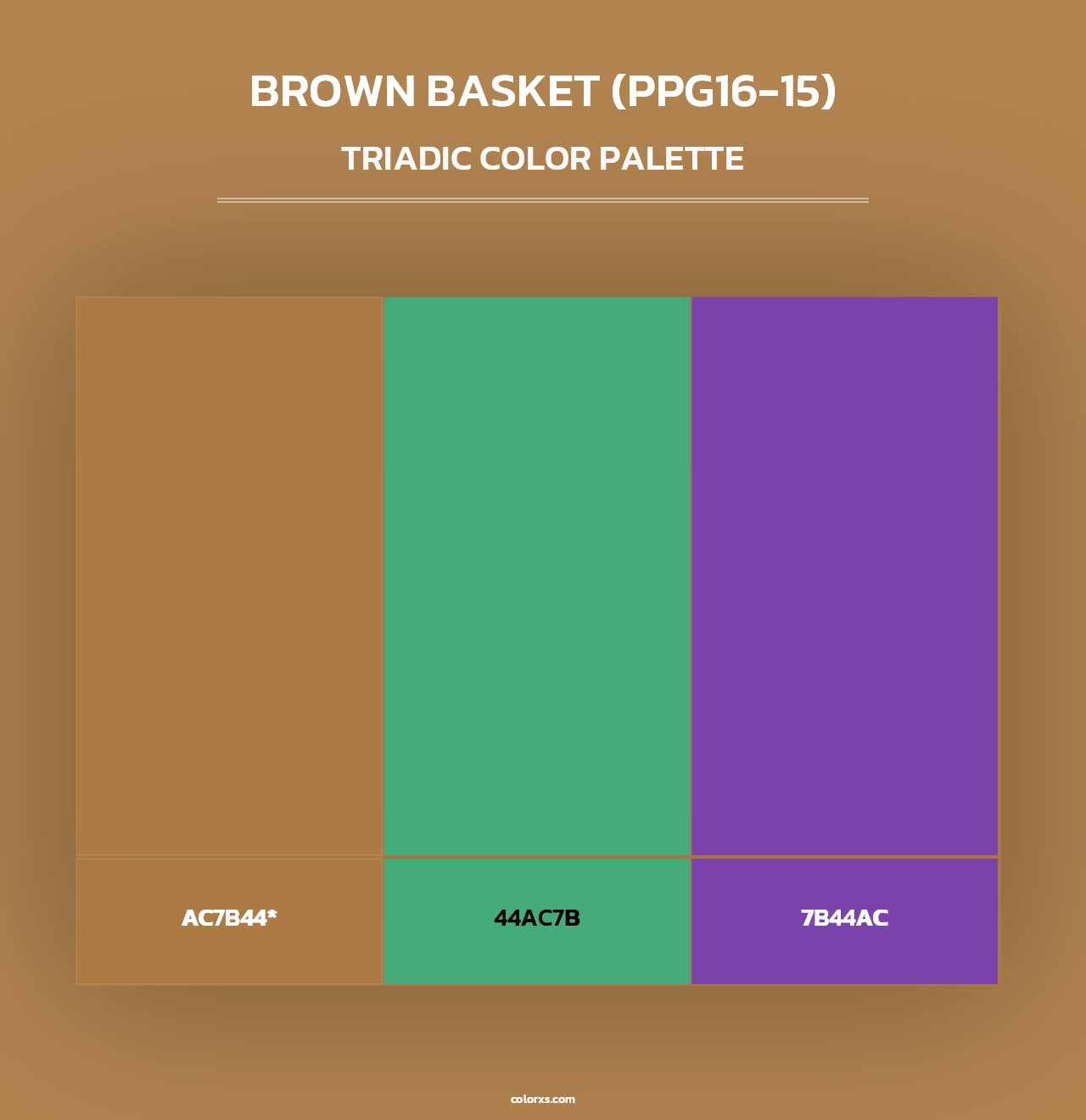Brown Basket (PPG16-15) - Triadic Color Palette