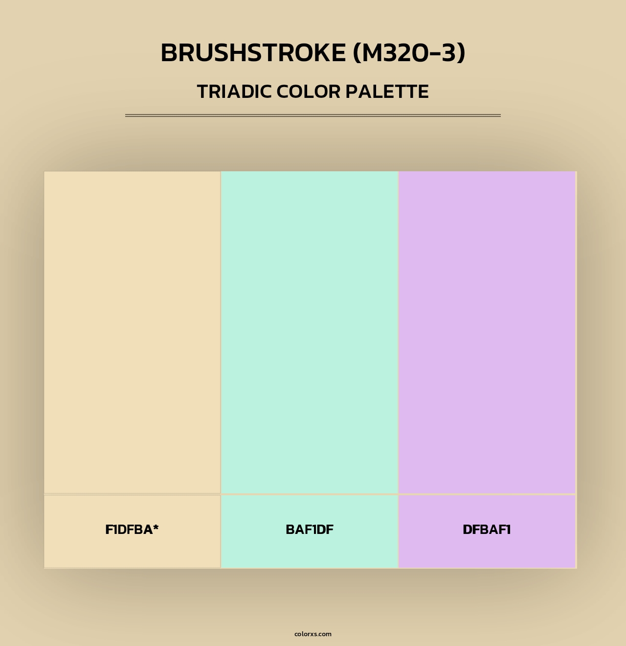 Brushstroke (M320-3) - Triadic Color Palette