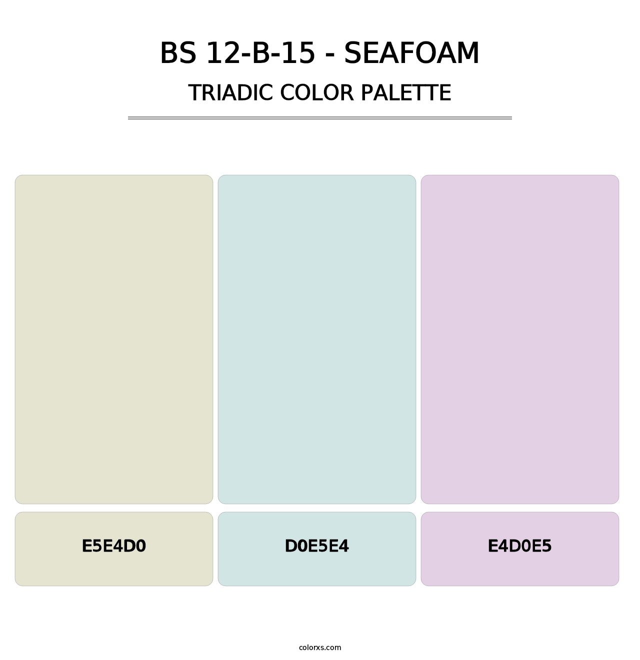 BS 12-B-15 - Seafoam - Triadic Color Palette