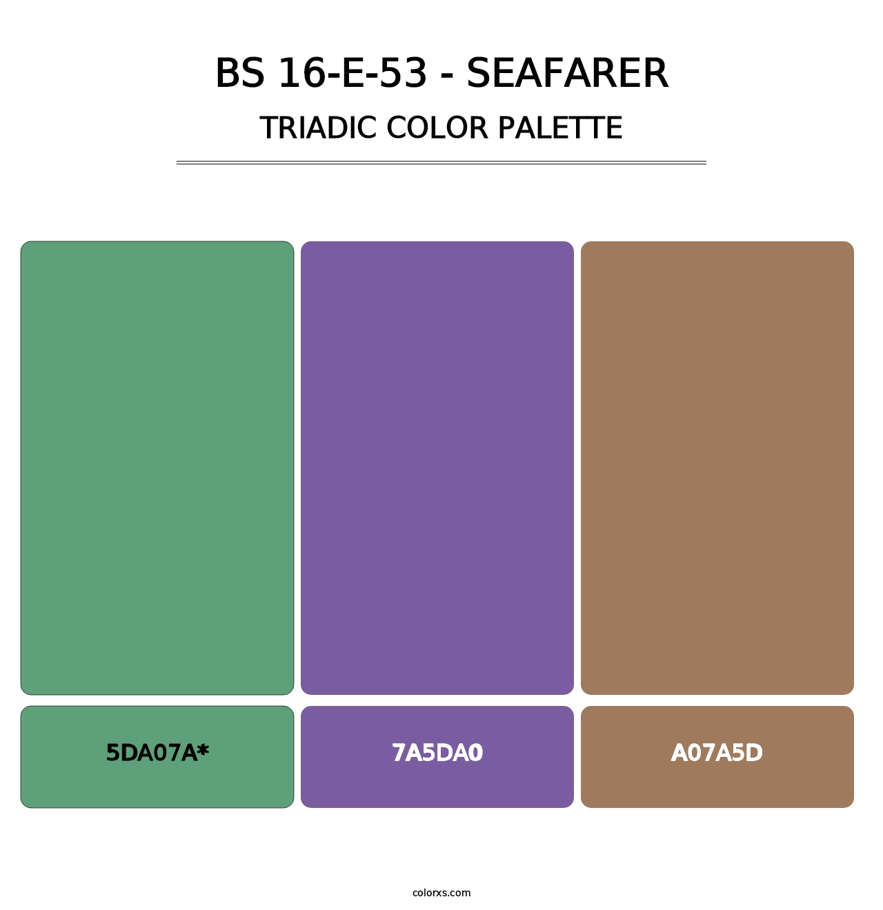 BS 16-E-53 - Seafarer - Triadic Color Palette
