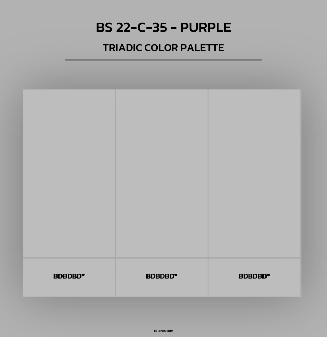 BS 22-C-35 - Purple - Triadic Color Palette