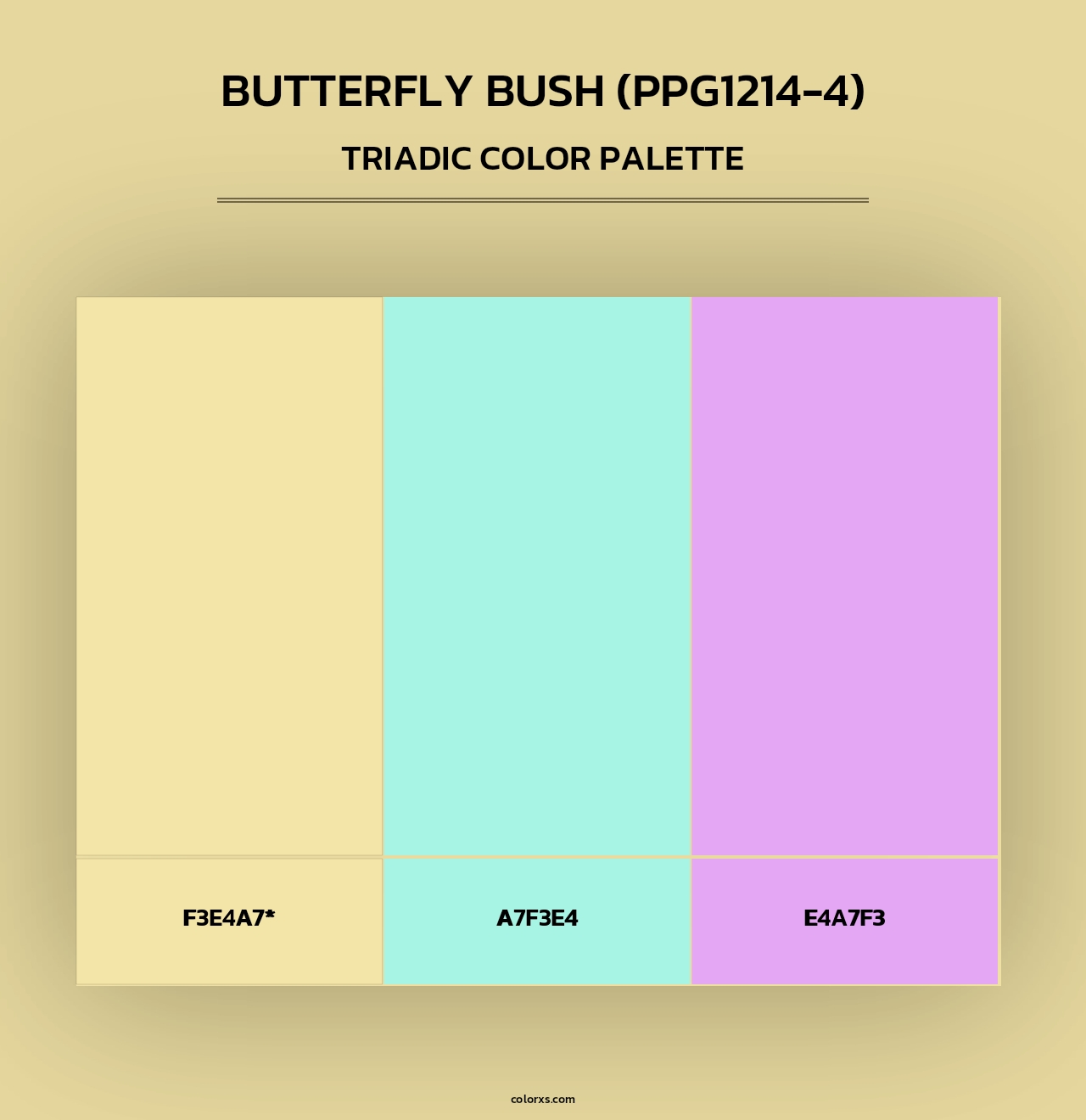 Butterfly Bush (PPG1214-4) - Triadic Color Palette