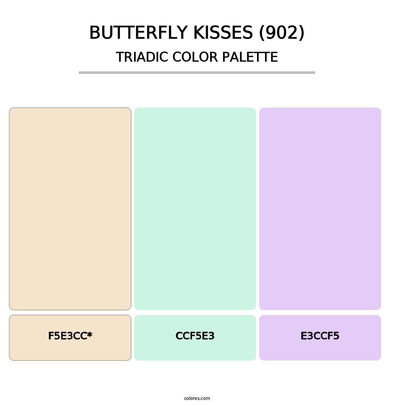 Butterfly Kisses (902) - Triadic Color Palette