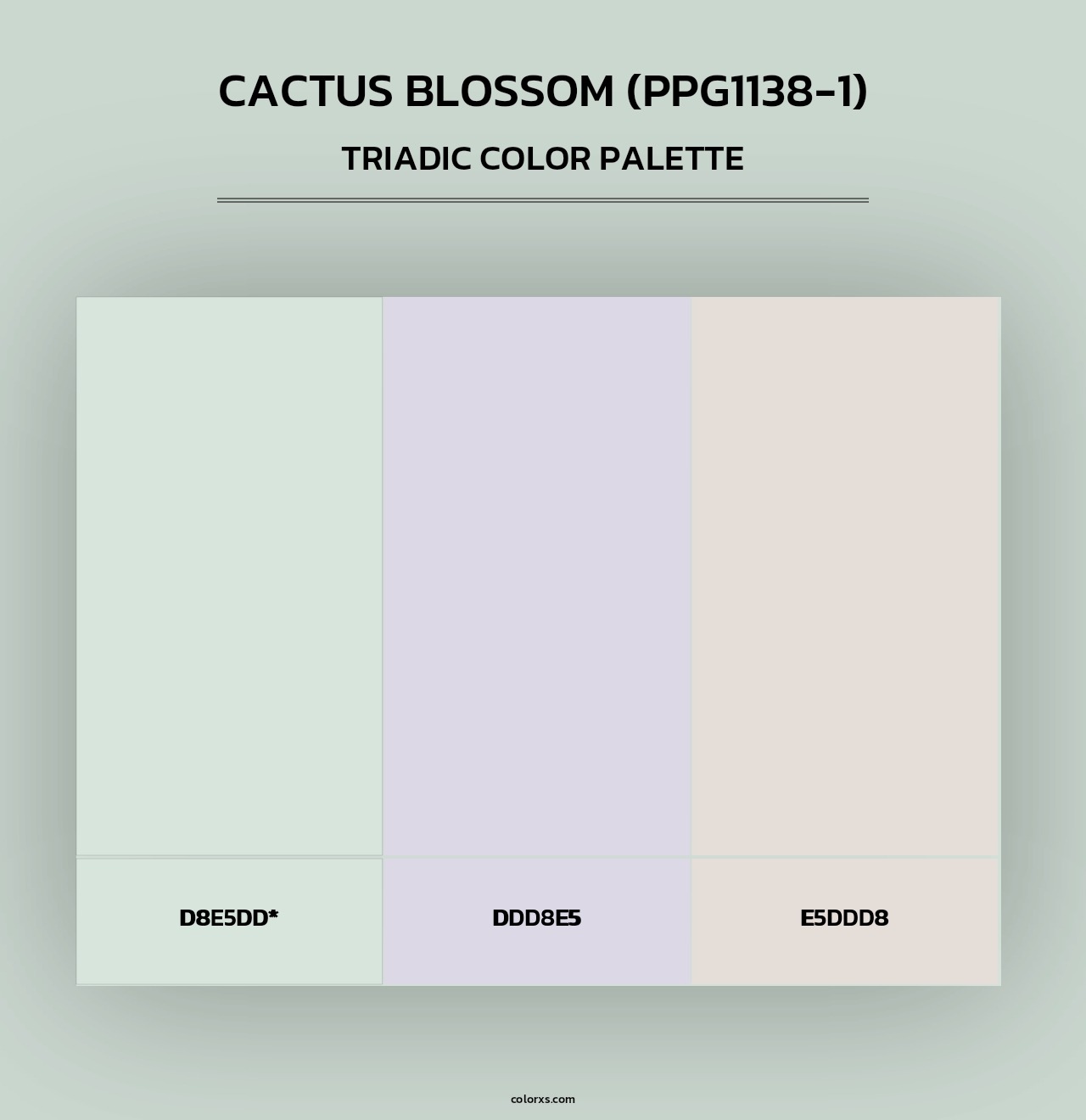 Cactus Blossom (PPG1138-1) - Triadic Color Palette