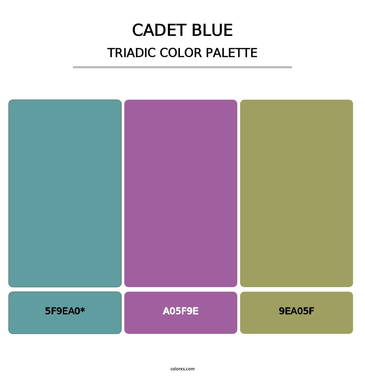 Cadet Blue - Triadic Color Palette