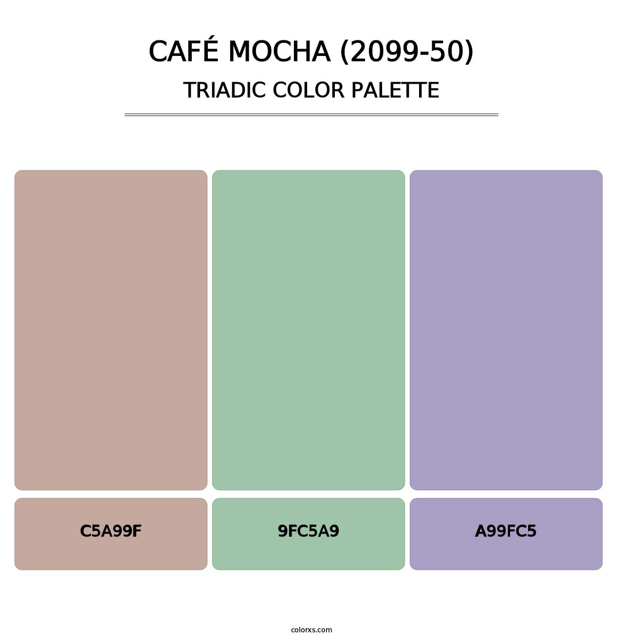 Café Mocha (2099-50) - Triadic Color Palette