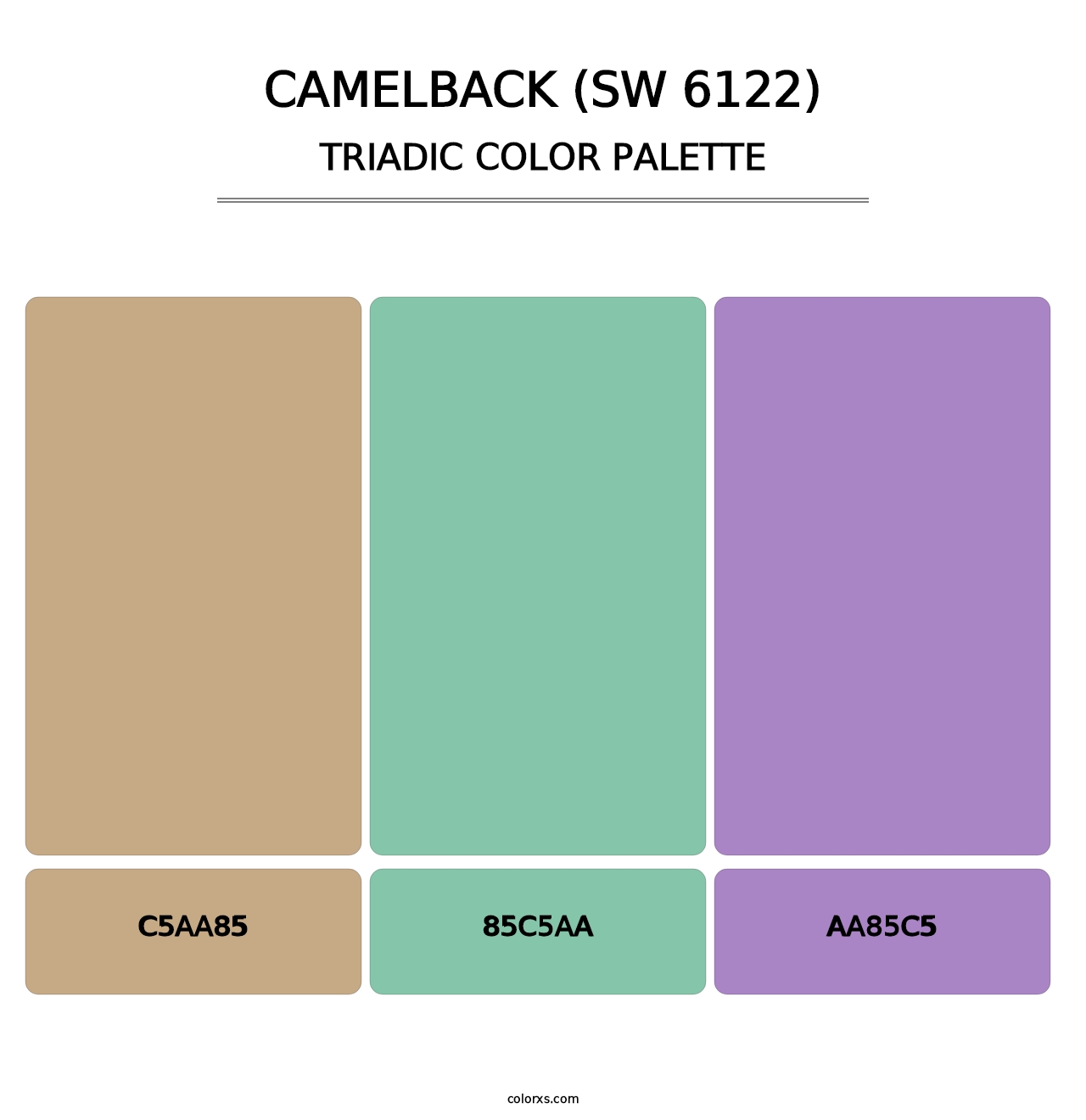 Camelback (SW 6122) - Triadic Color Palette