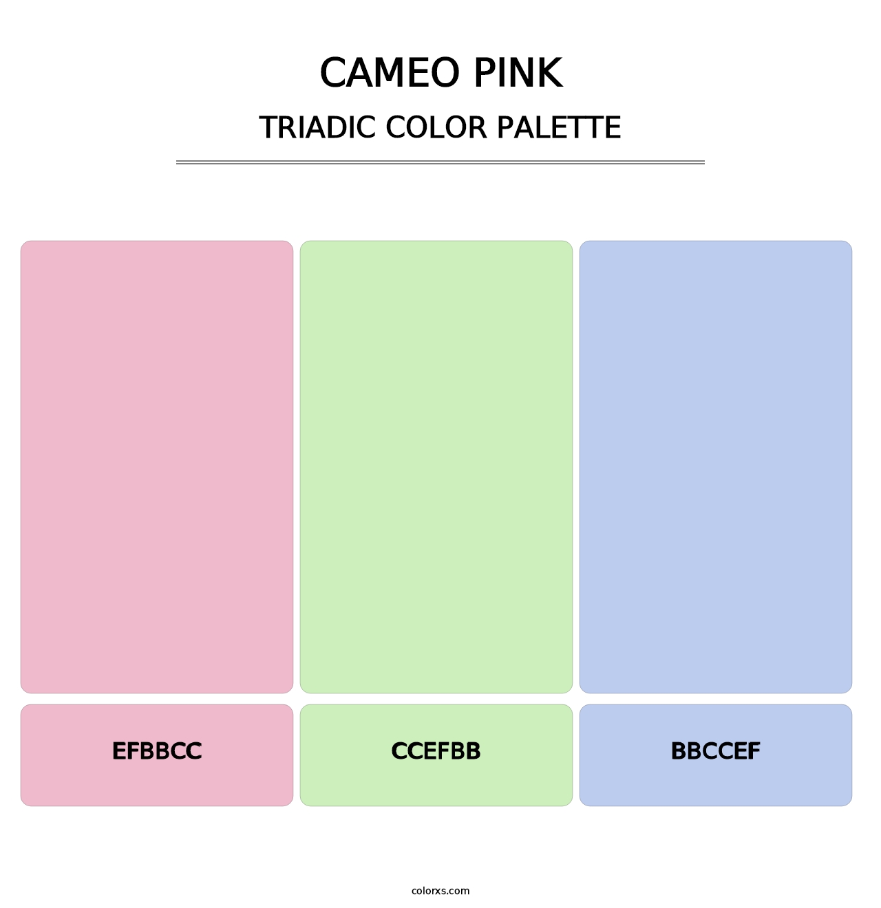 Cameo Pink - Triadic Color Palette