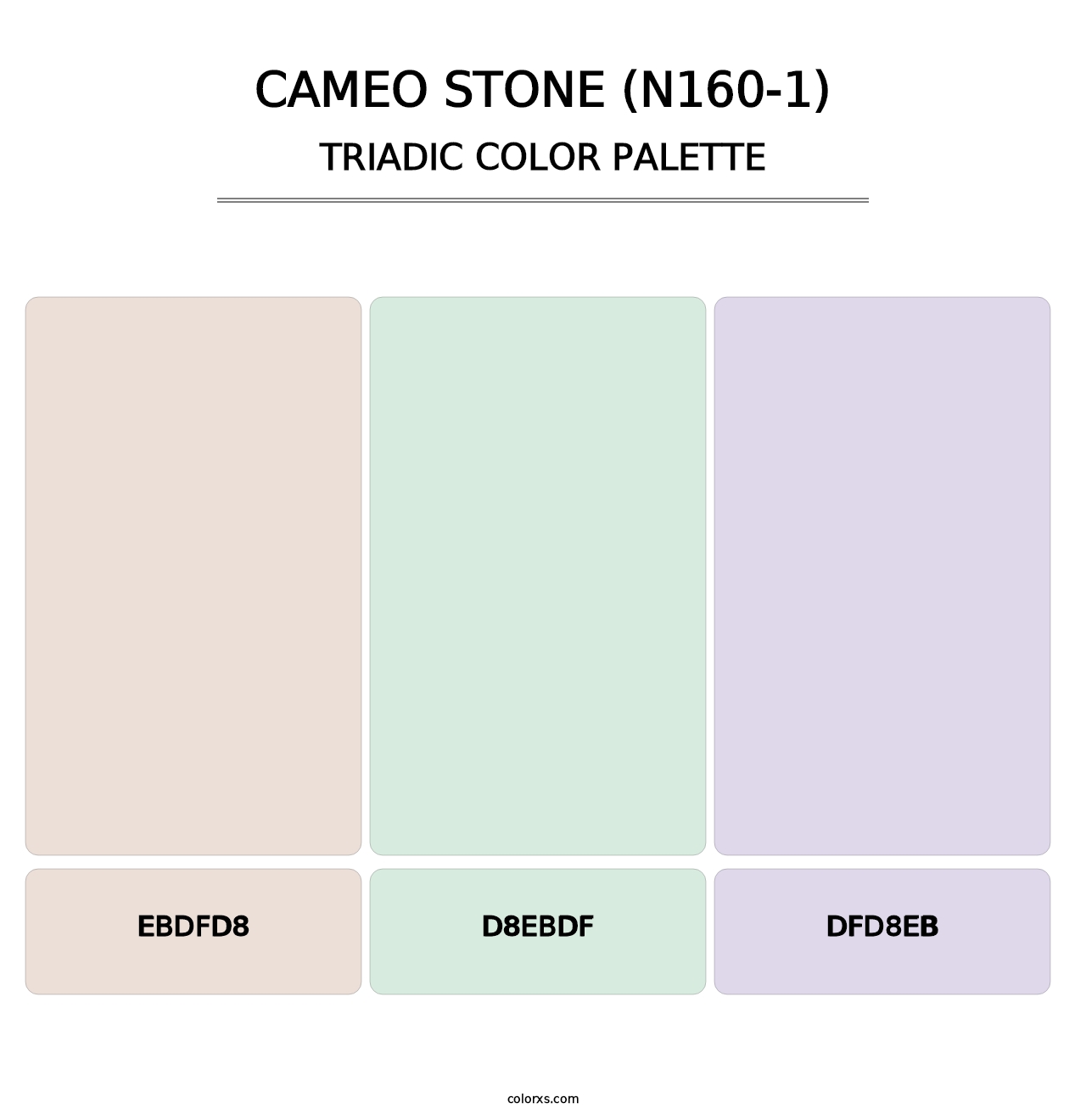 Cameo Stone (N160-1) - Triadic Color Palette
