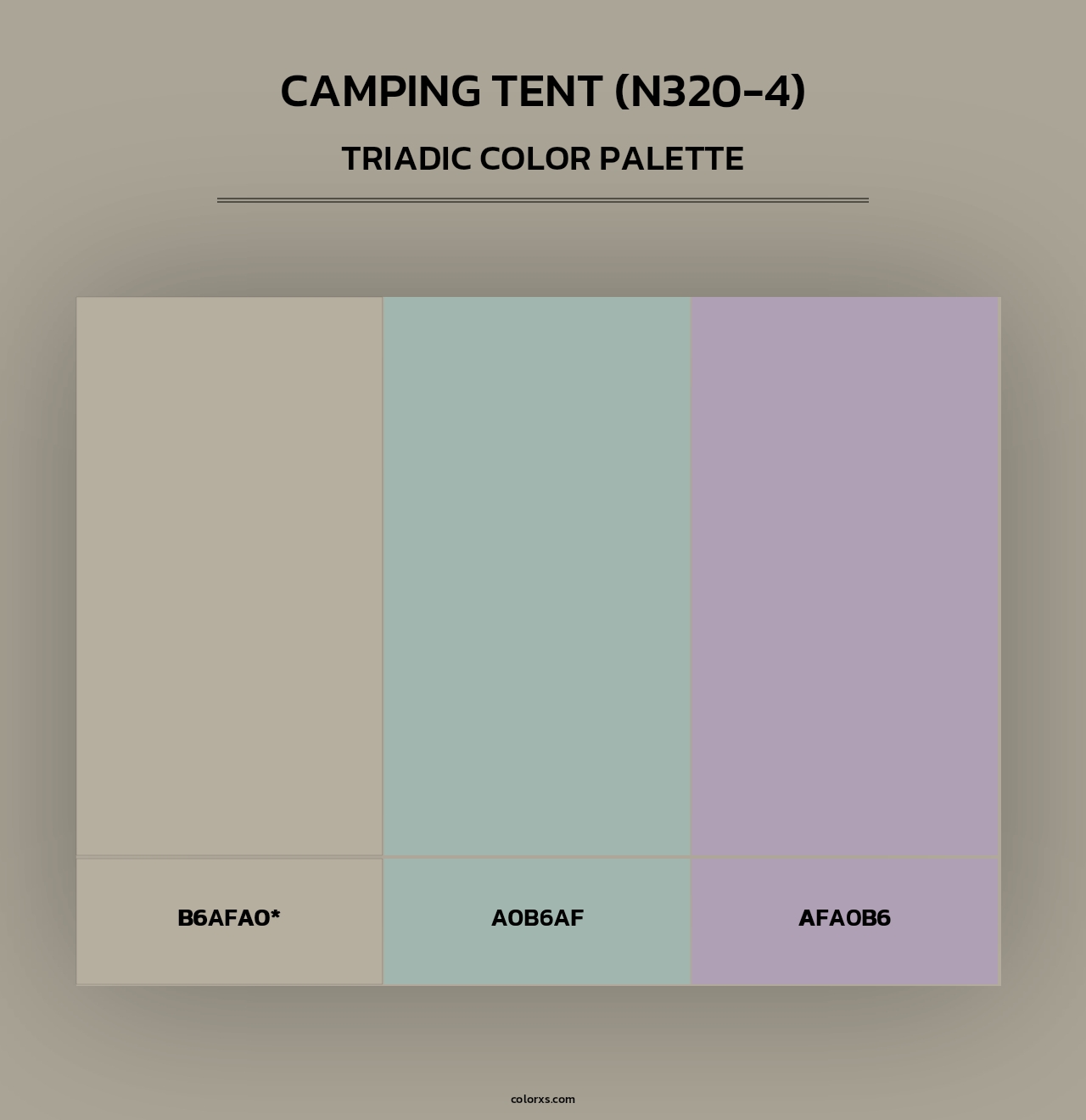 Camping Tent (N320-4) - Triadic Color Palette