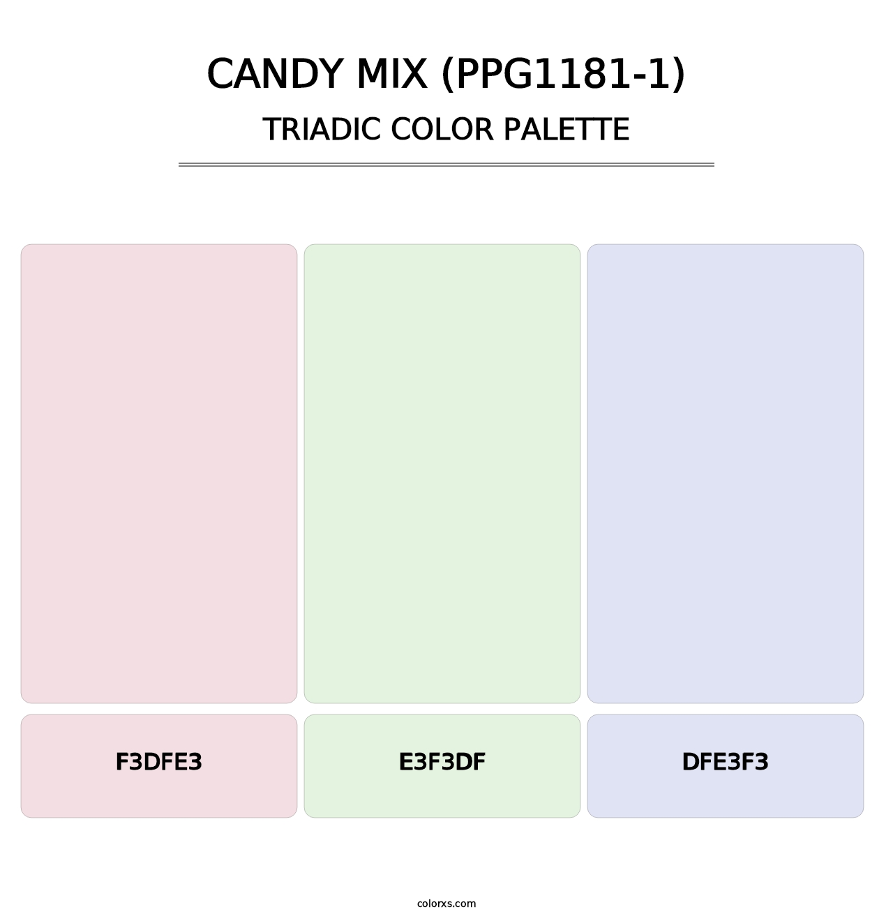 Candy Mix (PPG1181-1) - Triadic Color Palette