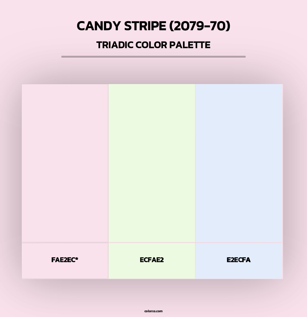 Candy Stripe (2079-70) - Triadic Color Palette