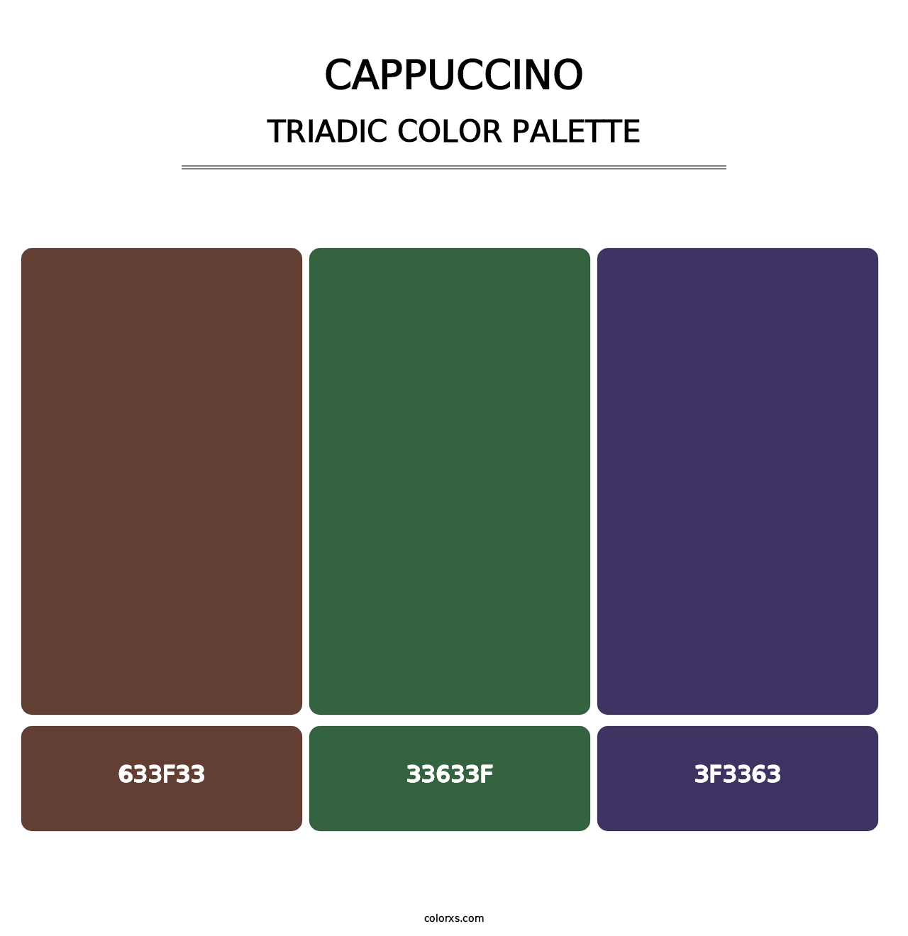 Cappuccino - Triadic Color Palette