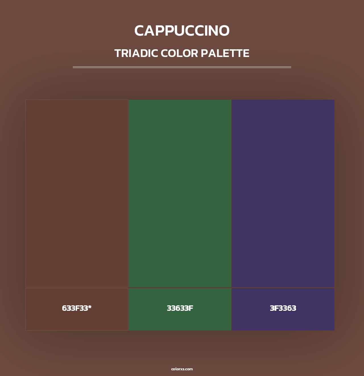 Cappuccino - Triadic Color Palette