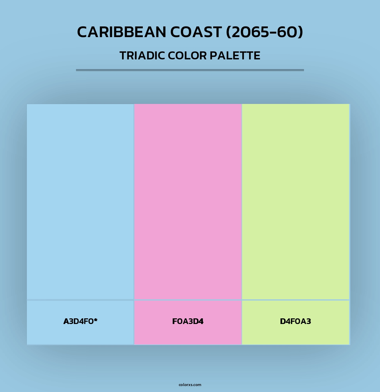 Caribbean Coast (2065-60) - Triadic Color Palette