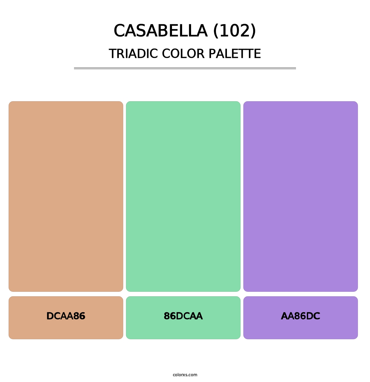 Casabella (102) - Triadic Color Palette