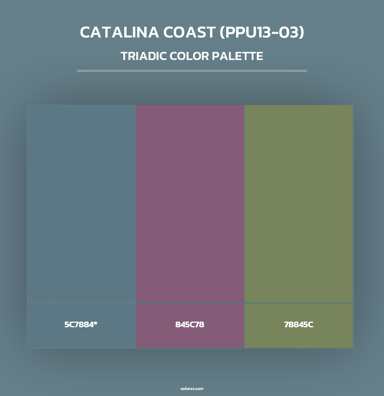 Catalina Coast (PPU13-03) - Triadic Color Palette