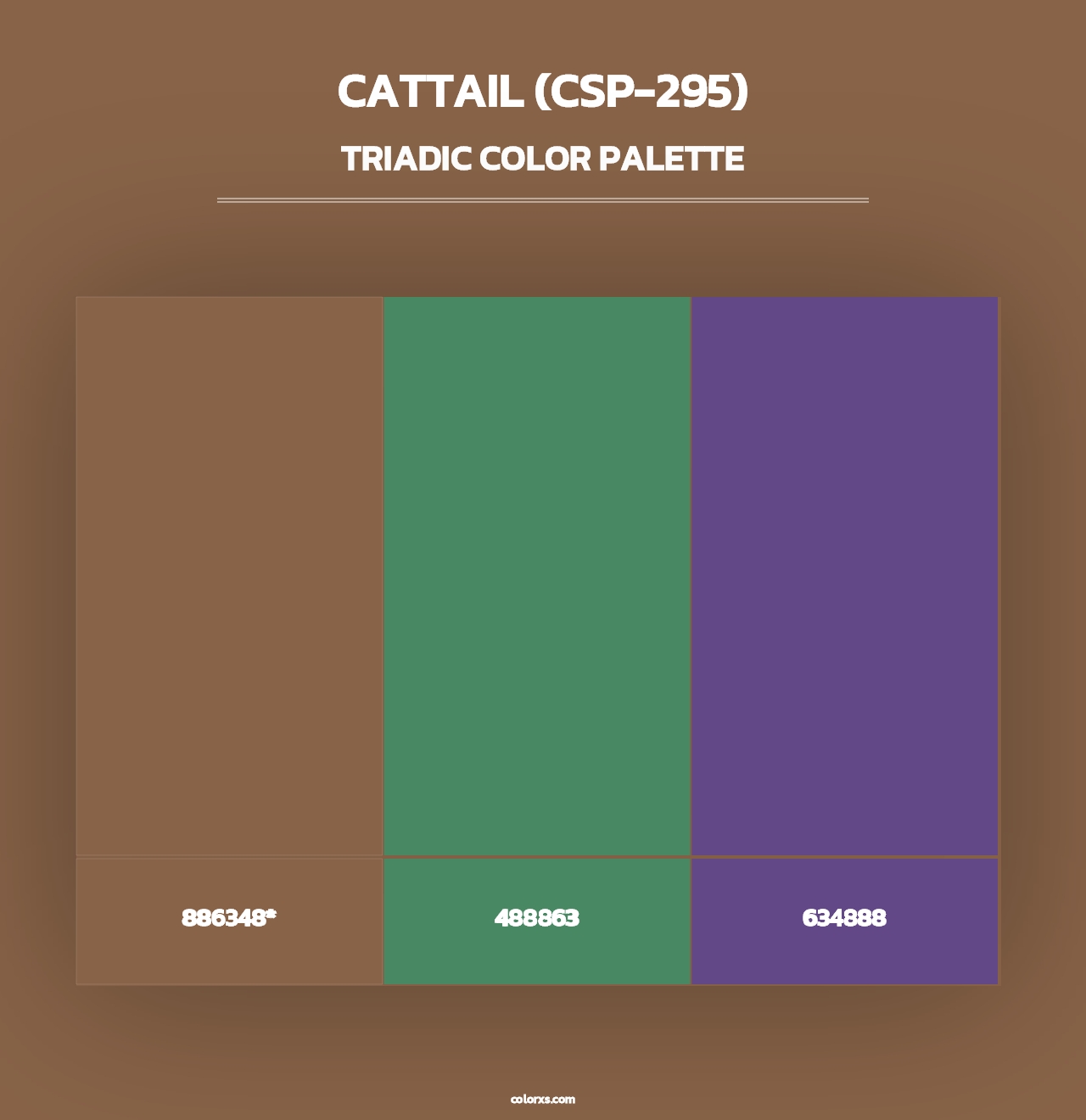 Cattail (CSP-295) - Triadic Color Palette