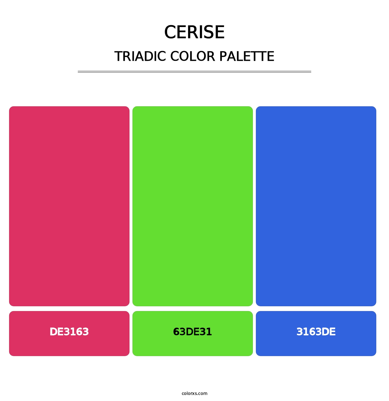 Cerise - Triadic Color Palette