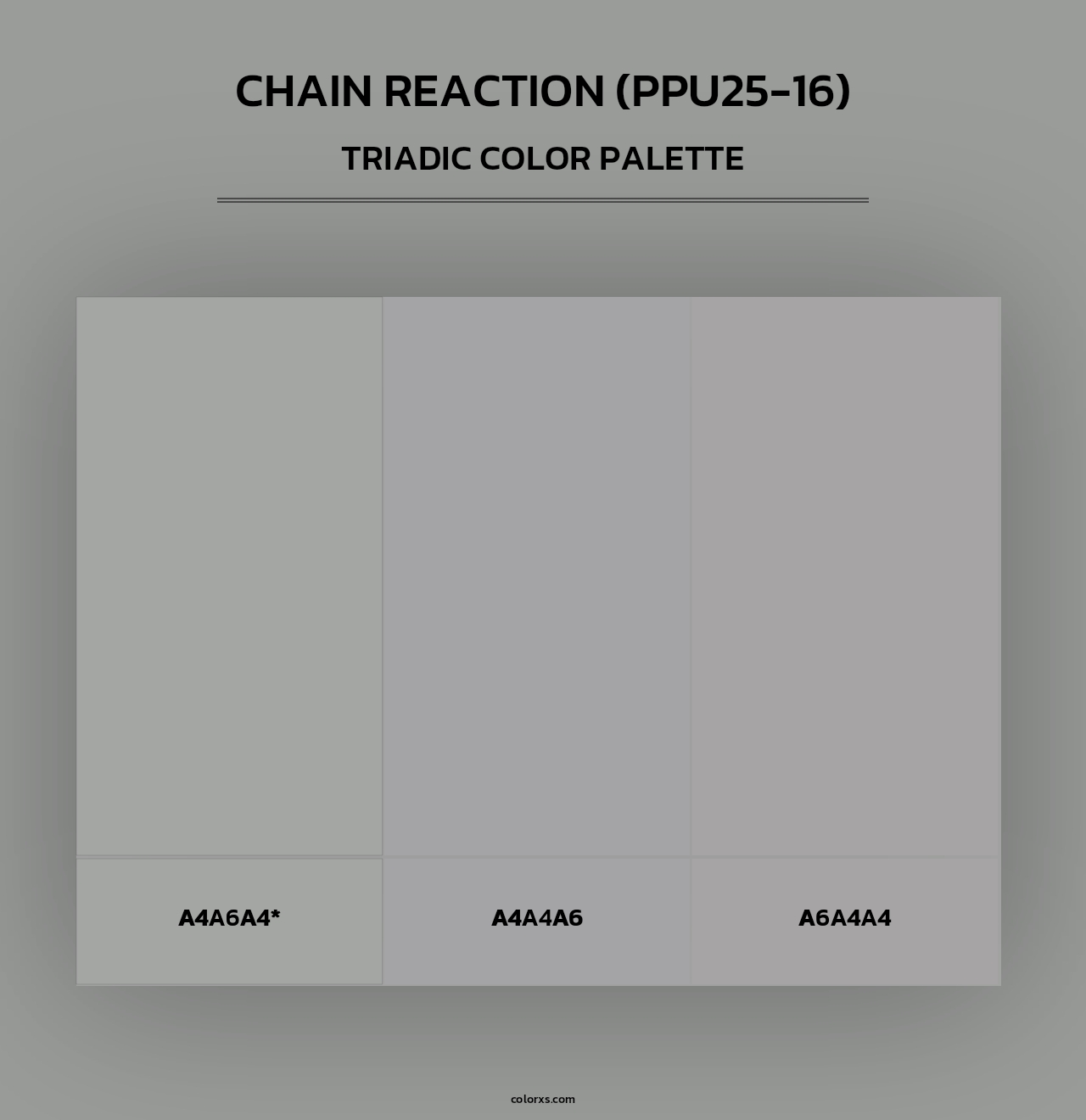 Chain Reaction (PPU25-16) - Triadic Color Palette