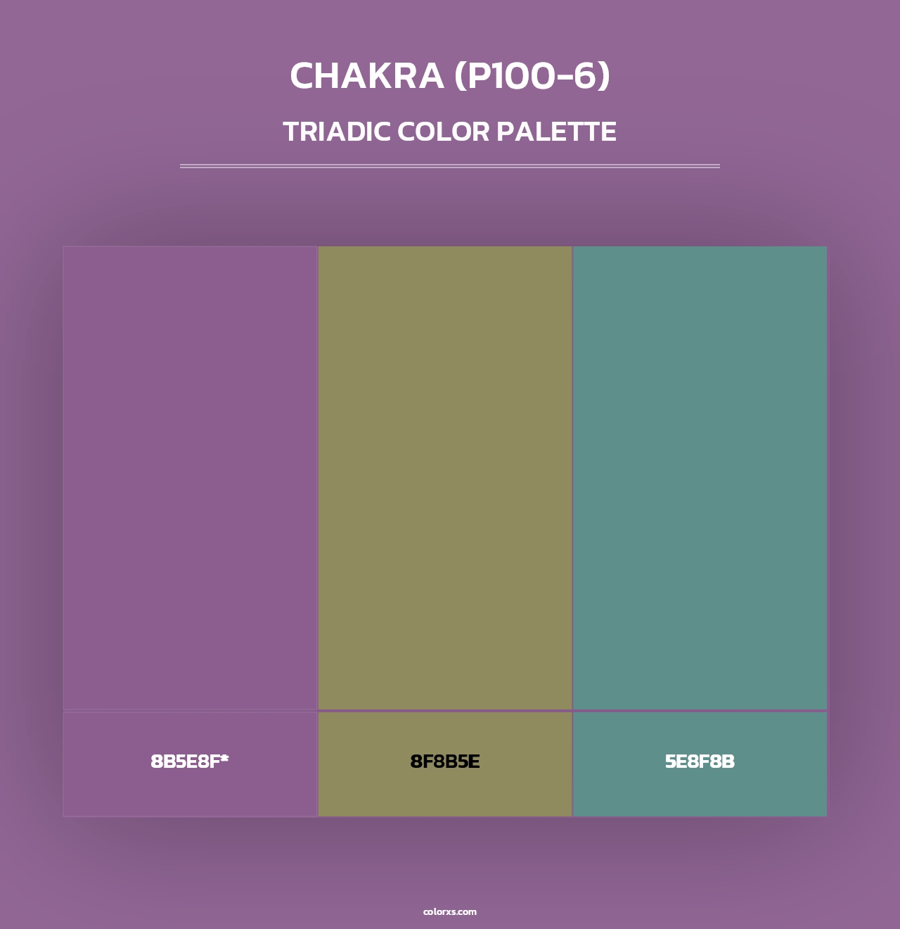Chakra (P100-6) - Triadic Color Palette