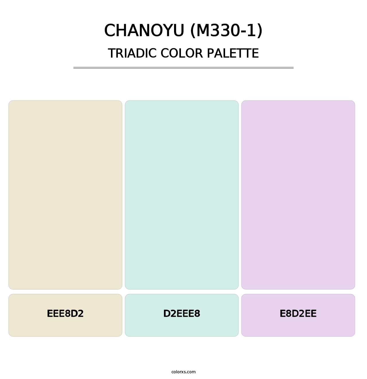 Chanoyu (M330-1) - Triadic Color Palette
