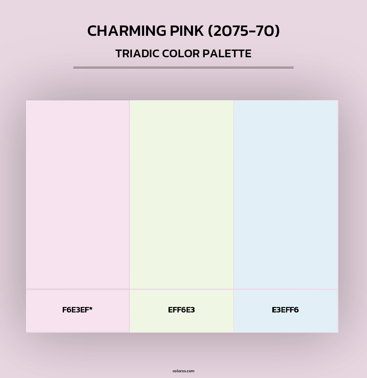 Charming Pink (2075-70) - Triadic Color Palette