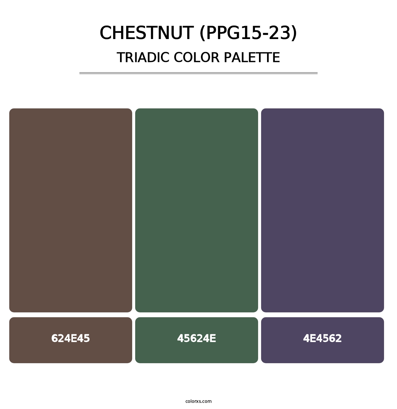 Chestnut (PPG15-23) - Triadic Color Palette