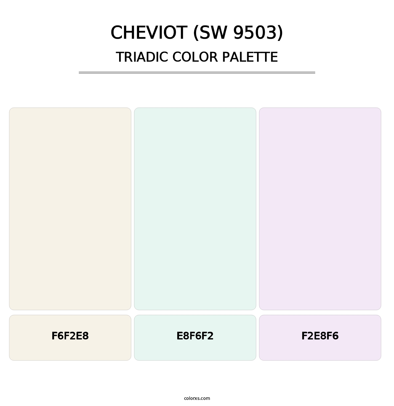 Cheviot (SW 9503) - Triadic Color Palette
