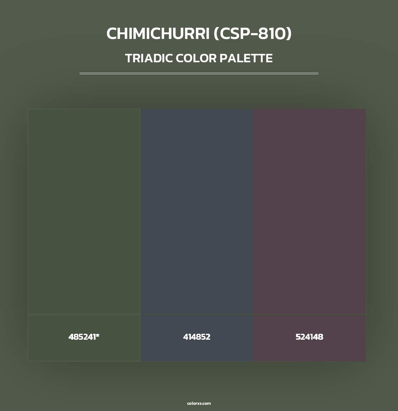 Chimichurri (CSP-810) - Triadic Color Palette