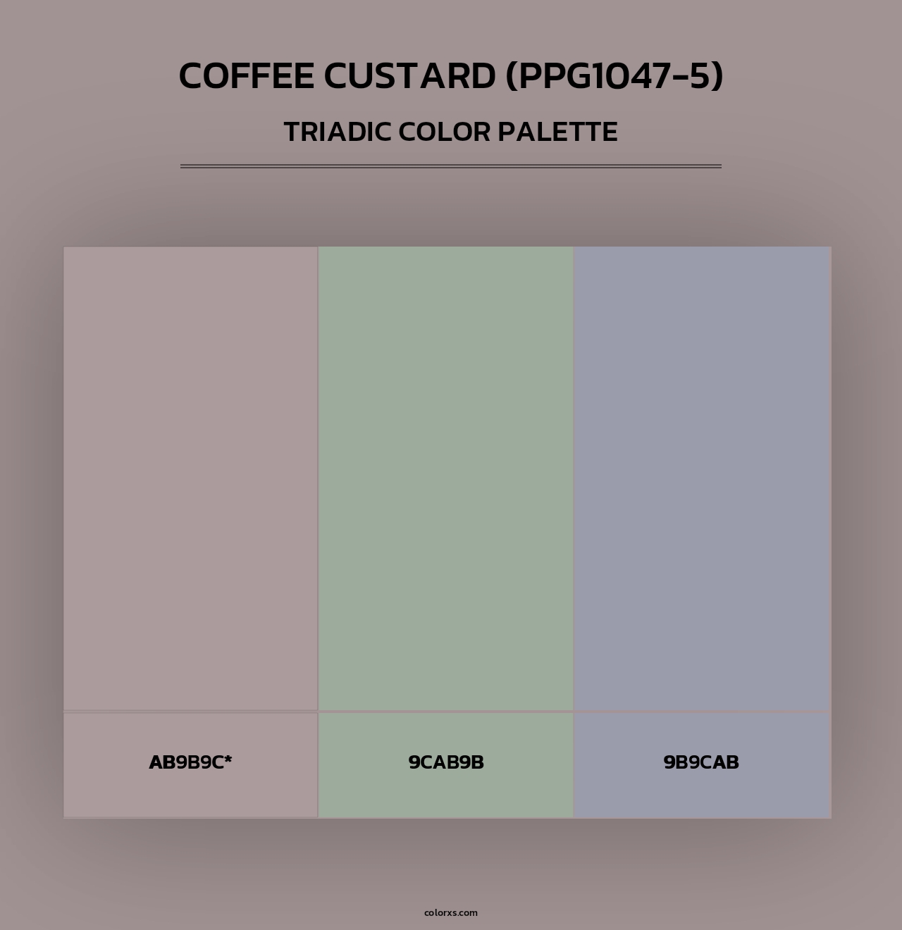 Coffee Custard (PPG1047-5) - Triadic Color Palette