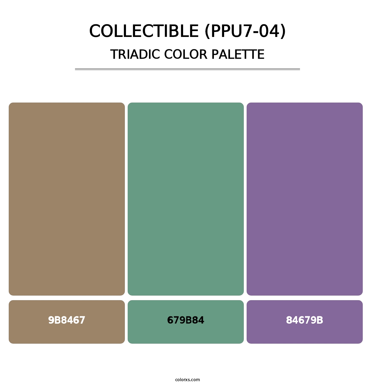 Collectible (PPU7-04) - Triadic Color Palette