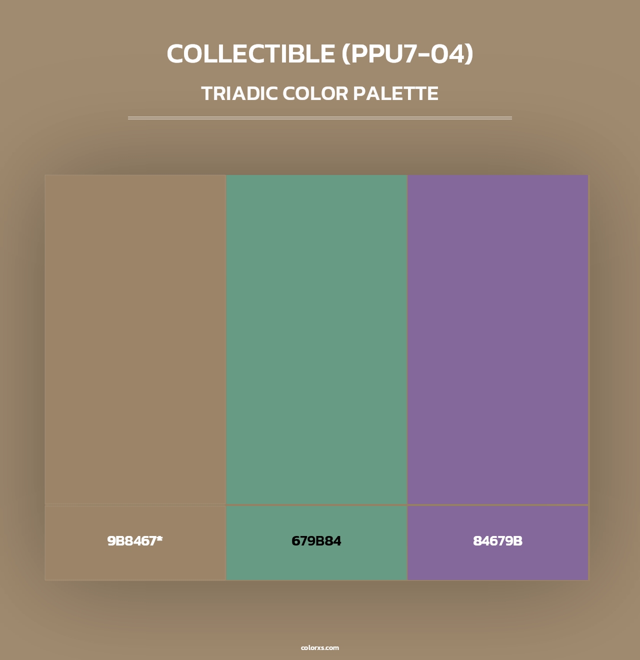 Collectible (PPU7-04) - Triadic Color Palette