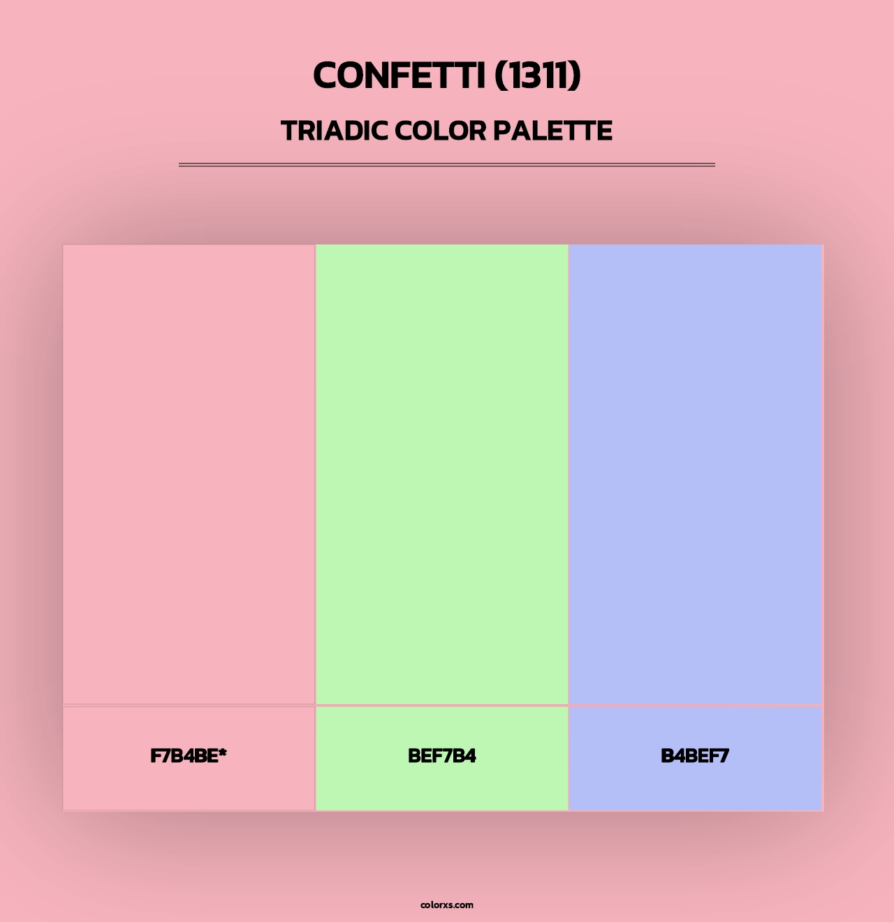 Confetti (1311) - Triadic Color Palette