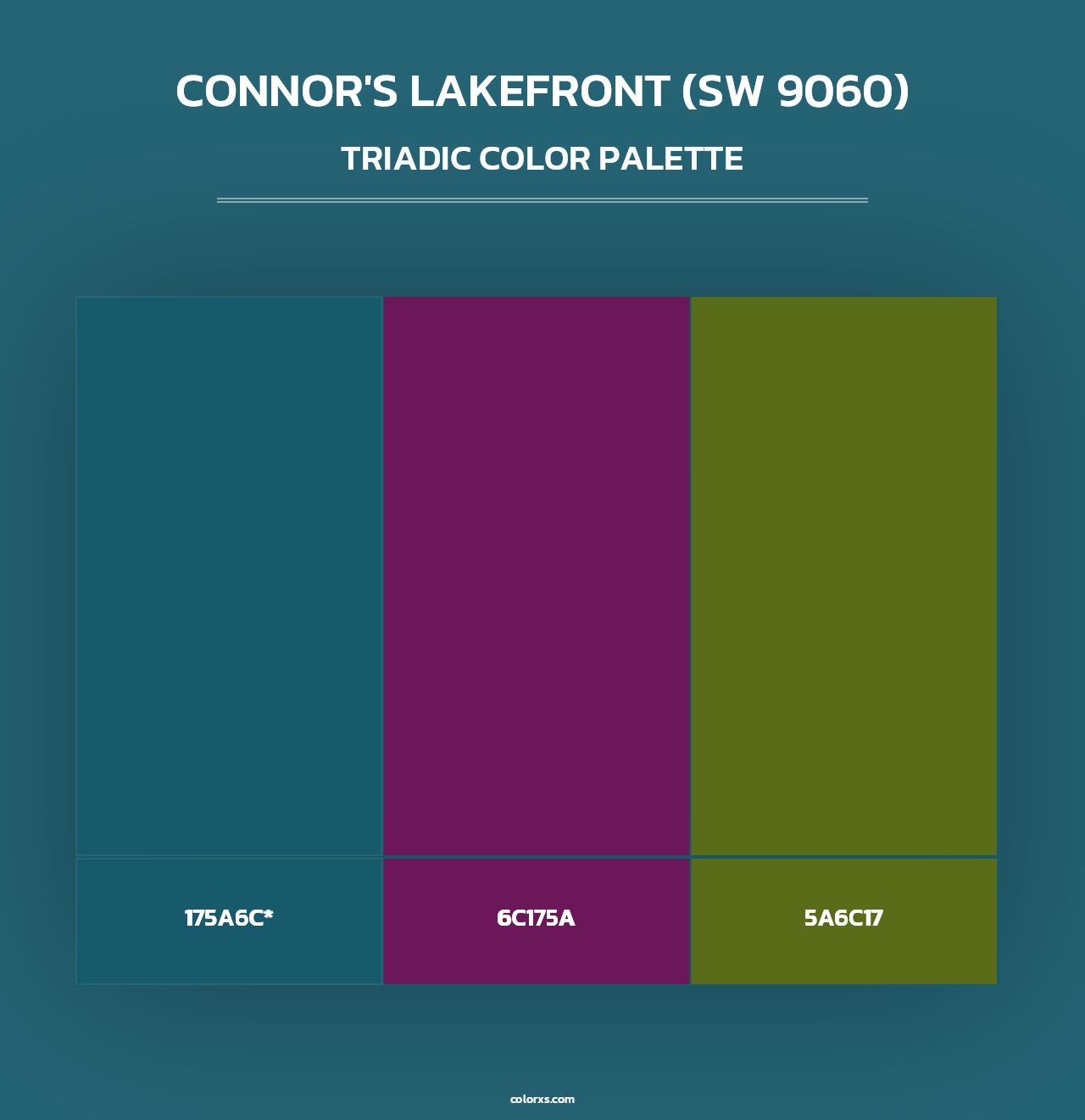 Connor's Lakefront (SW 9060) - Triadic Color Palette