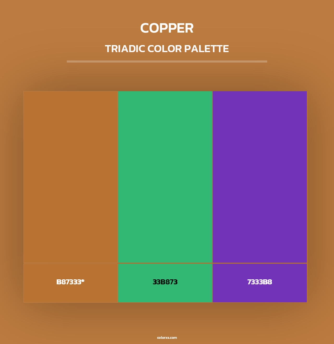 Copper - Triadic Color Palette
