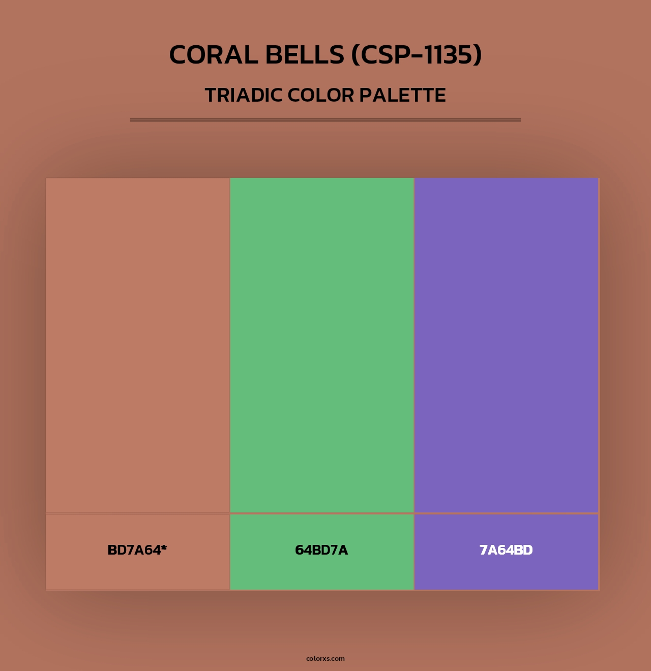 Coral Bells (CSP-1135) - Triadic Color Palette